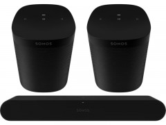 Soundbar Sonos Ray + 2 Ηχεία Sonos One SL - Μαύρο