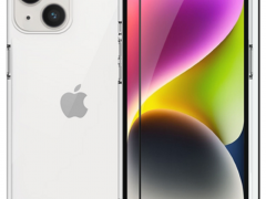 Vivid Σετ Διάφανη Θήκη Σιλικόνης & Full Face Tempered Glass - Apple iPhone 14 Plus - Transparent / Black (VIGELLY295GLASSBK)